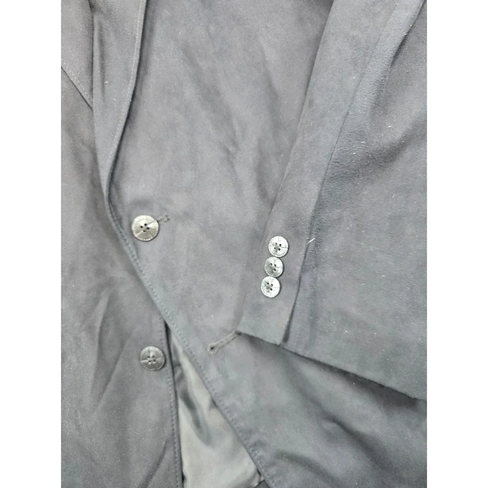 Circle S Western Faux Suede Blazer Mens 48R Black‎ Sport Coat Jacket Dallas